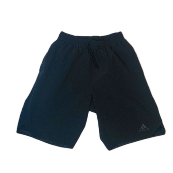 Adidas Climalite Black Drawstring Shorts Size Small - Picture 1 of 12